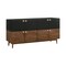 Armen Living Amigo Black Veneer and Walnut Wood Buffet LCAGBUWA - alternate 2